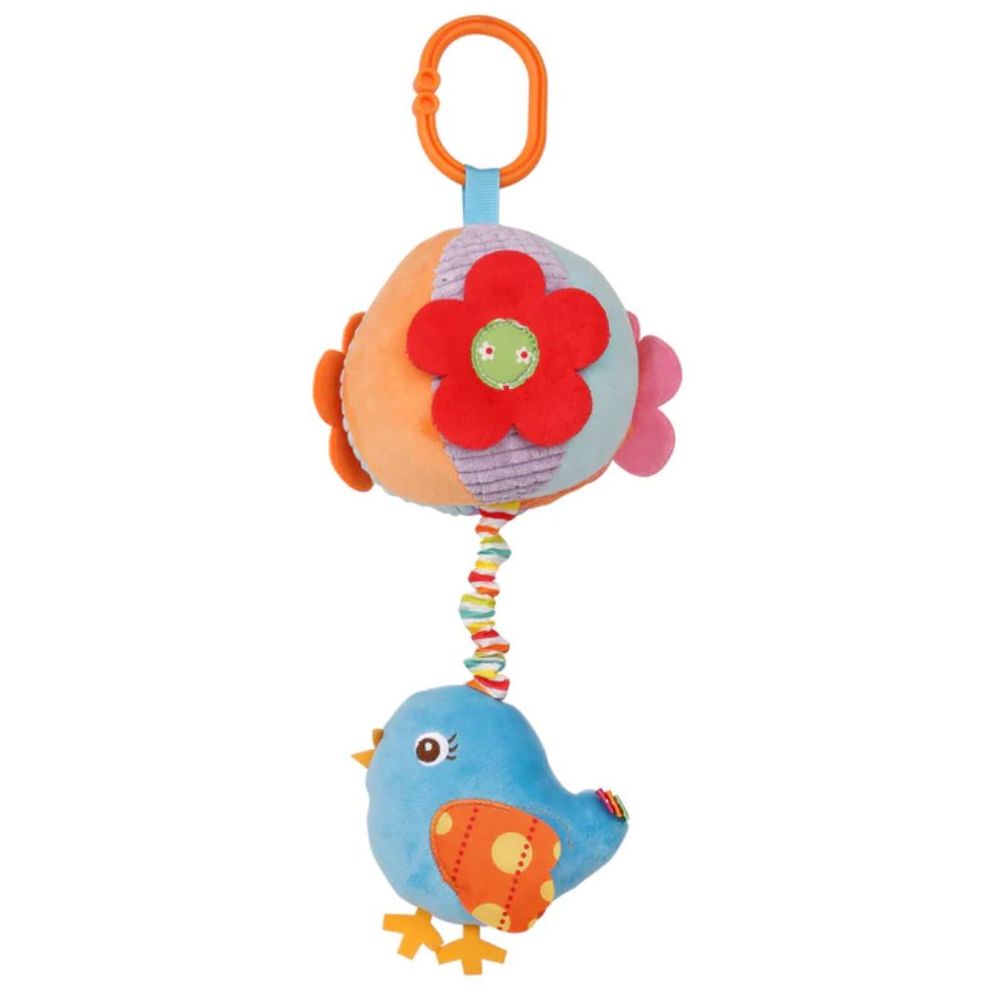 ليتل أنجل - خشخيشة محشوة للتعليق بالمهد وعربية الأطفال - عصفور