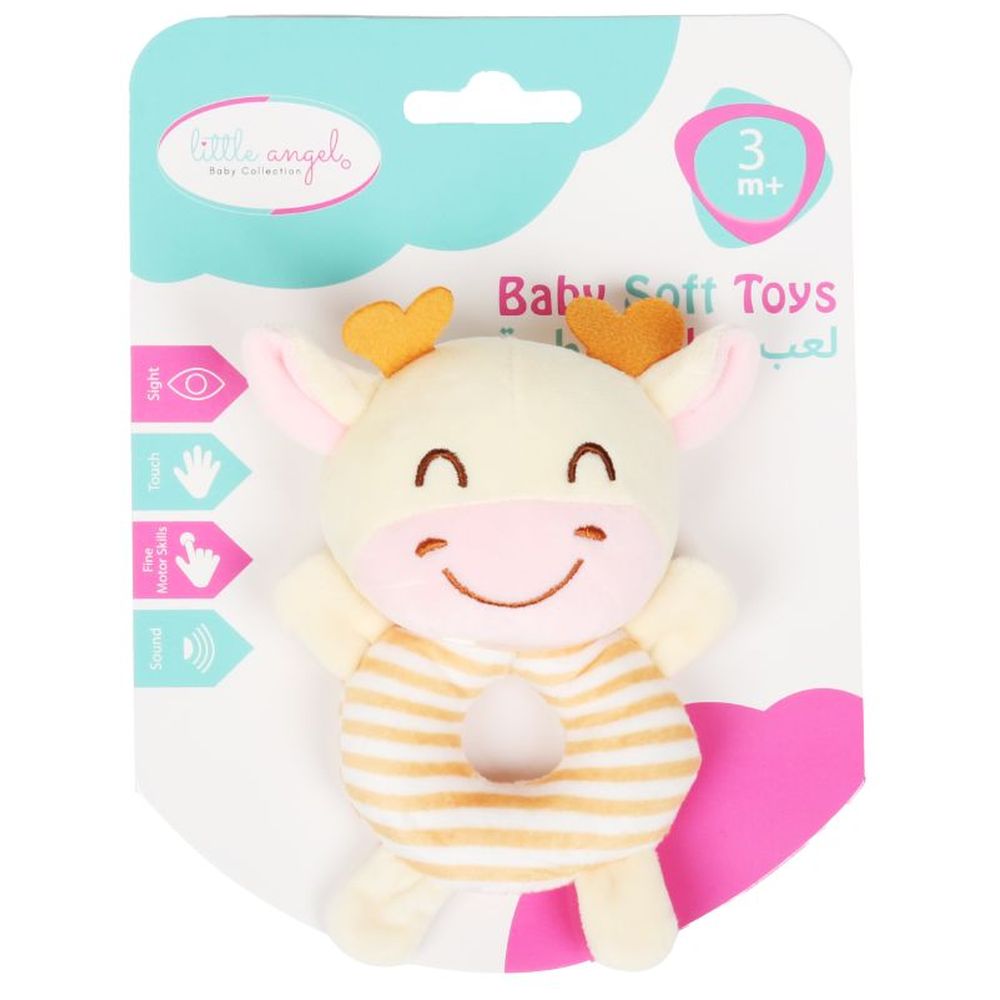 Little Angel - Soft Plush Baby Rattle Teether - Giraffe