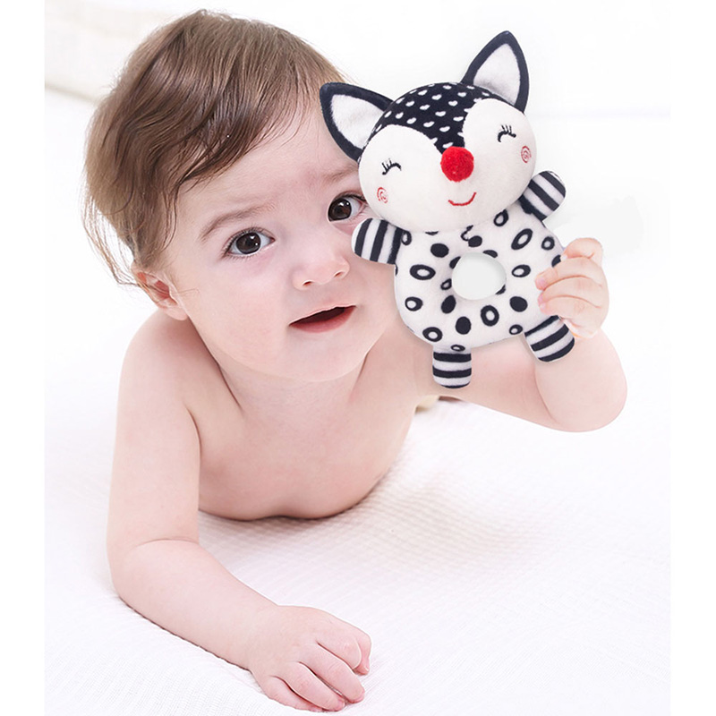 Little Angel Baby Rattle Soft Stuffed Plush Toy - Fox