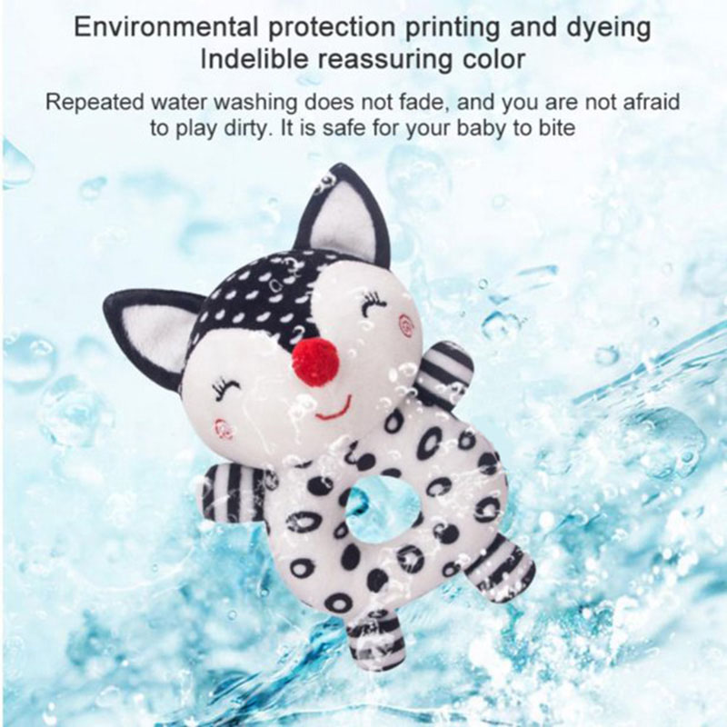 Little Angel Baby Rattle Soft Stuffed Plush Toy - Fox