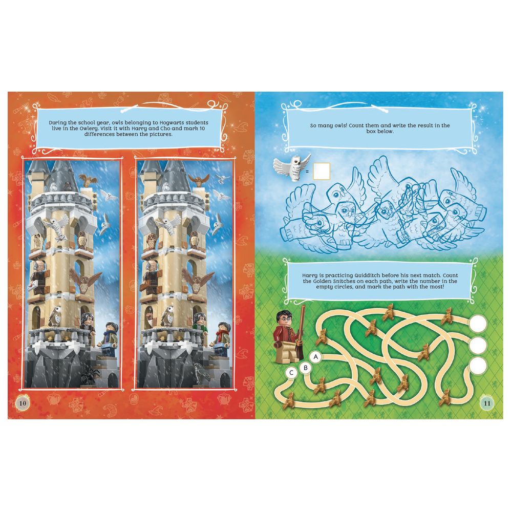 ليغو - كتاب هاري بوتر السنوي الرسمي لعام 2025 مع شخصية - 15 قطعة