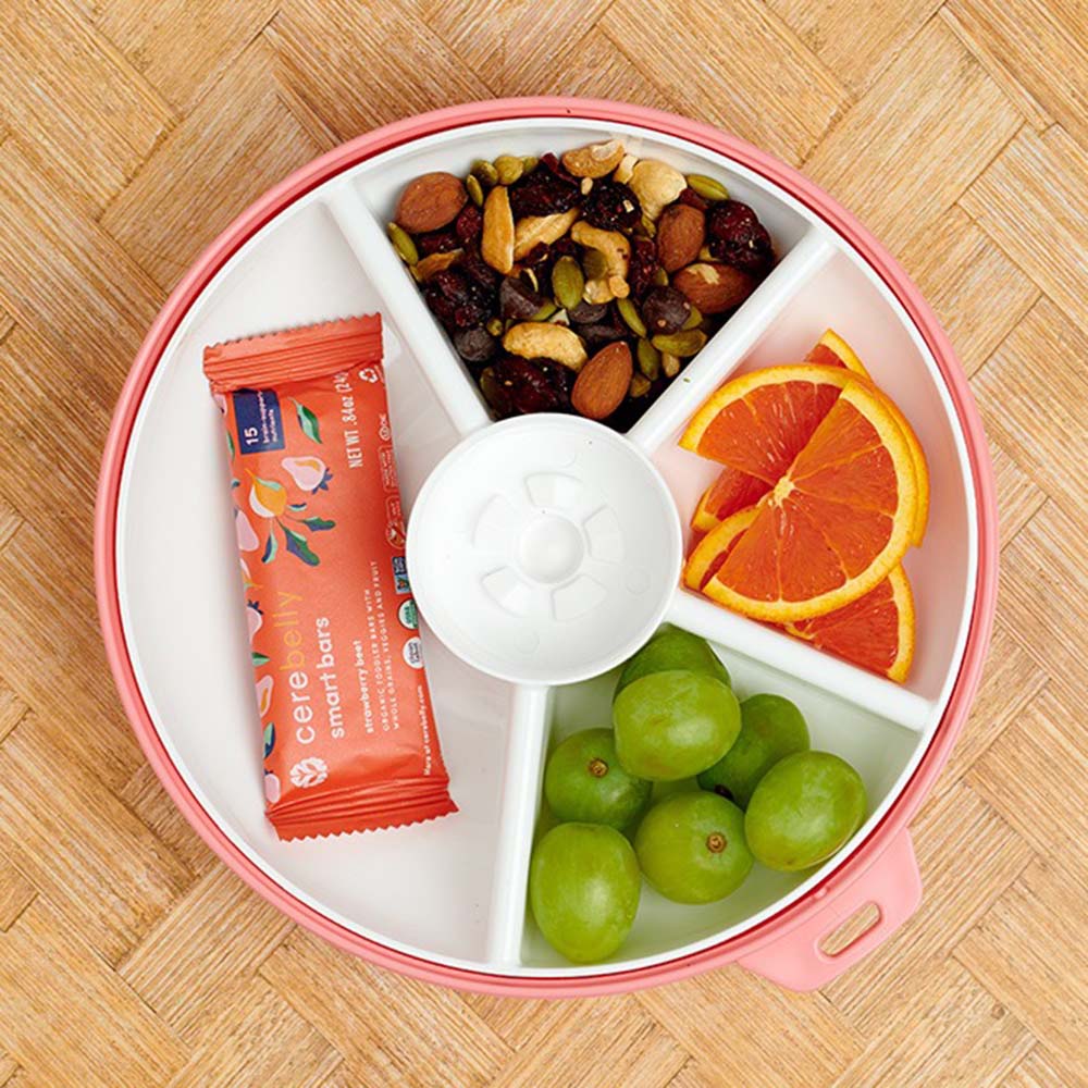 Gobe - Large Snack Spinner - Coral Pink