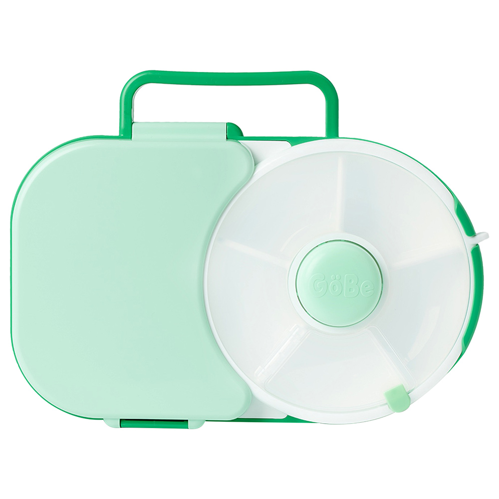 Gobe - Compartment Lunchbox With Detachable Snack Box - Green