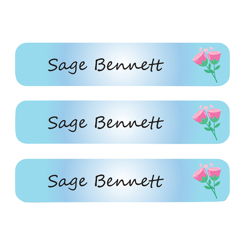 ليدي بوغ ليبلز - ملصقات كبيرة مقاومة للماء مخصصة - زهرة الآيس كريم - 30 قطعة