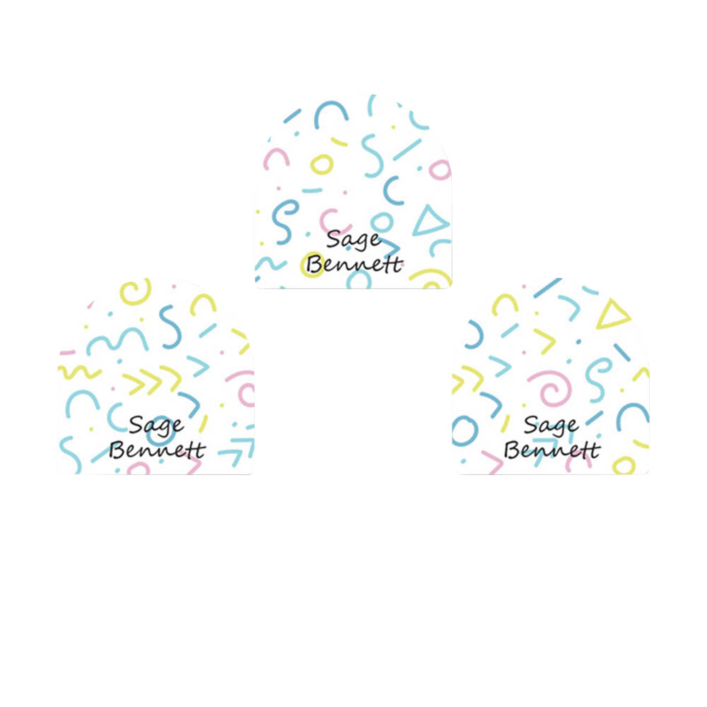 ليدي بوغ ليبلز - ملصقات أحذية مخصصة - سيمبلي كونفيتي - 12 قطعة