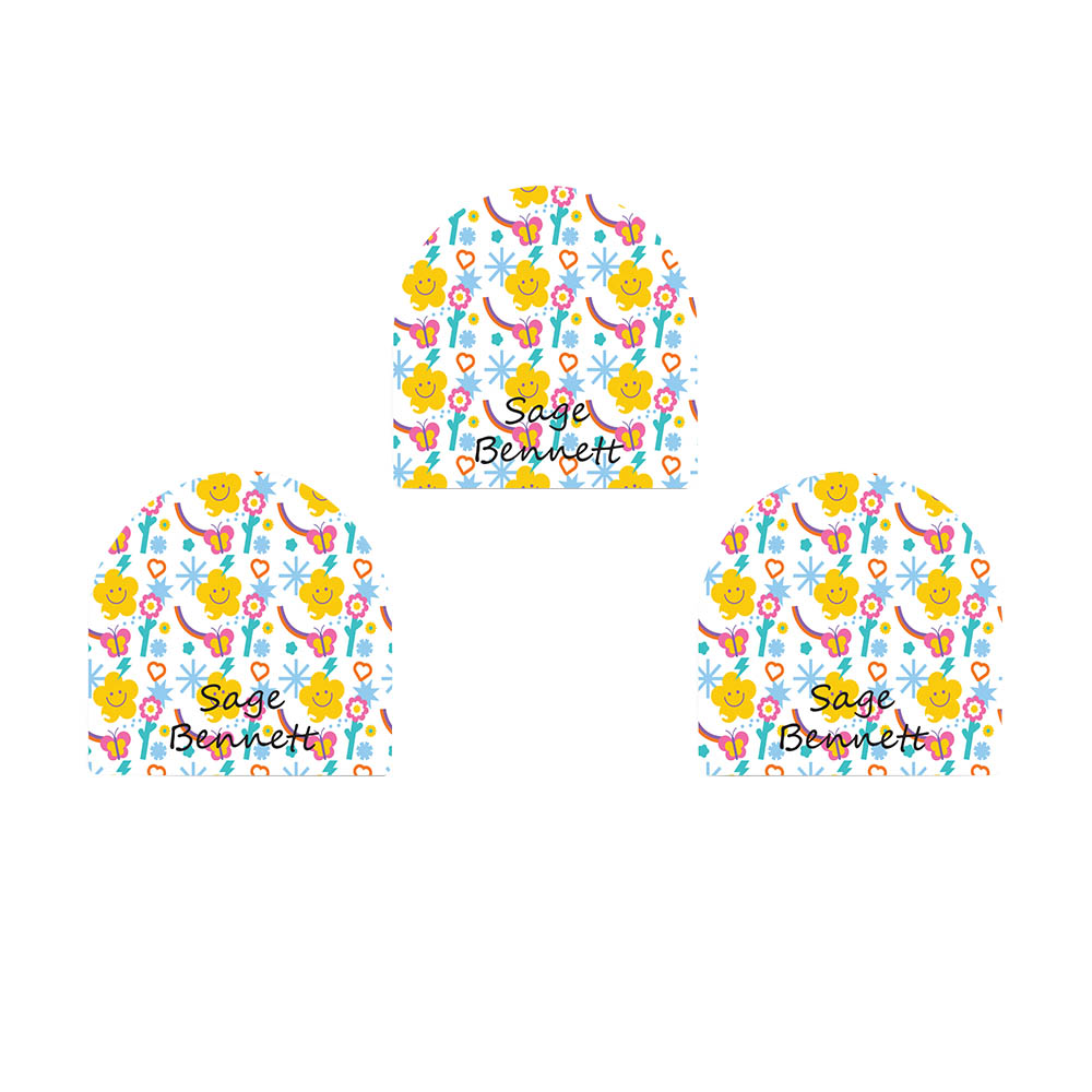 ليدي بوغ ليبلز - ملصقات أحذية مخصصة - نجمة وفراشة - 12 قطعة