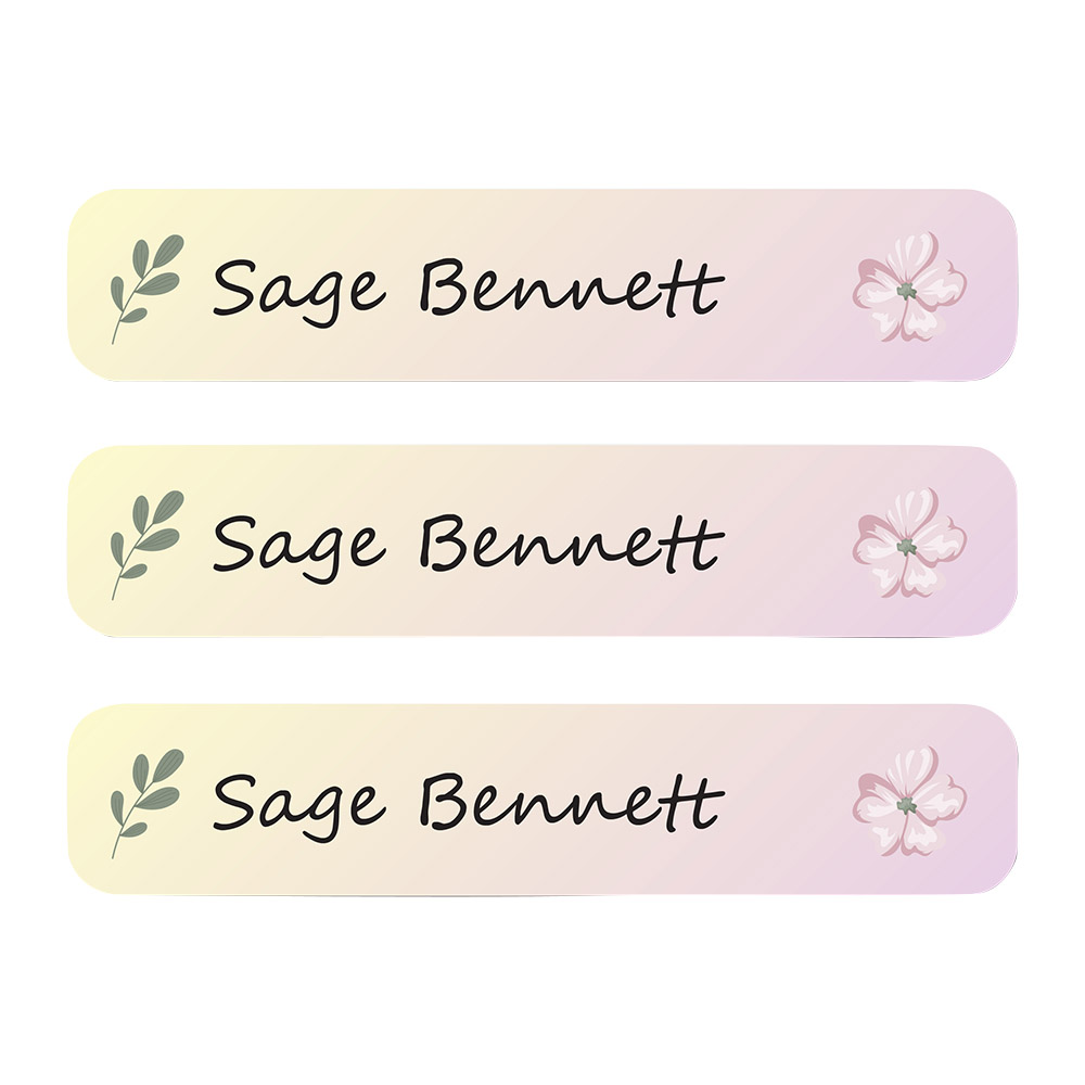 Ladybug Labels - Personalized Waterproof Labels - Dessert Rose - 111pcs