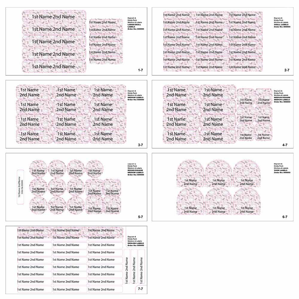 Ladybug Labels - Personalized Waterproof Labels - Leafy Duck - 111pcs