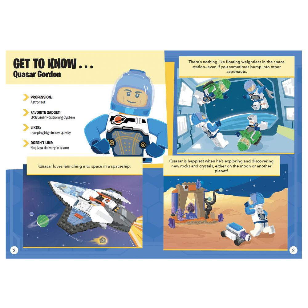ليغو - كتاب أنشطة سيتي سبيس ميشن مع شخصية - 21 قطعة