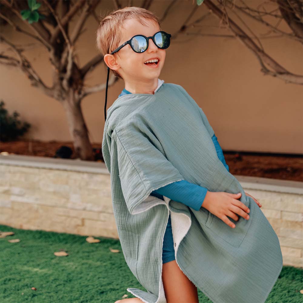 ليتل سول+ - نظارة شمسية عاكسة للأطفال كليو - أسود