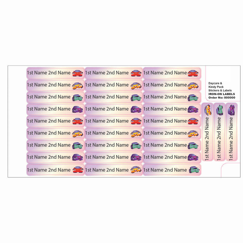ليدي بوغ ليبلز - ملصقات مخصصة قابلة للكي - سيارة كهربائية - 50 قطعة