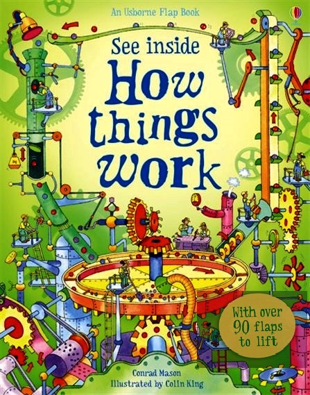 كتب أسبورن-  كتاب استكشف كيفية عمل الأشياء "Flap Book See Inside How Things Work"  