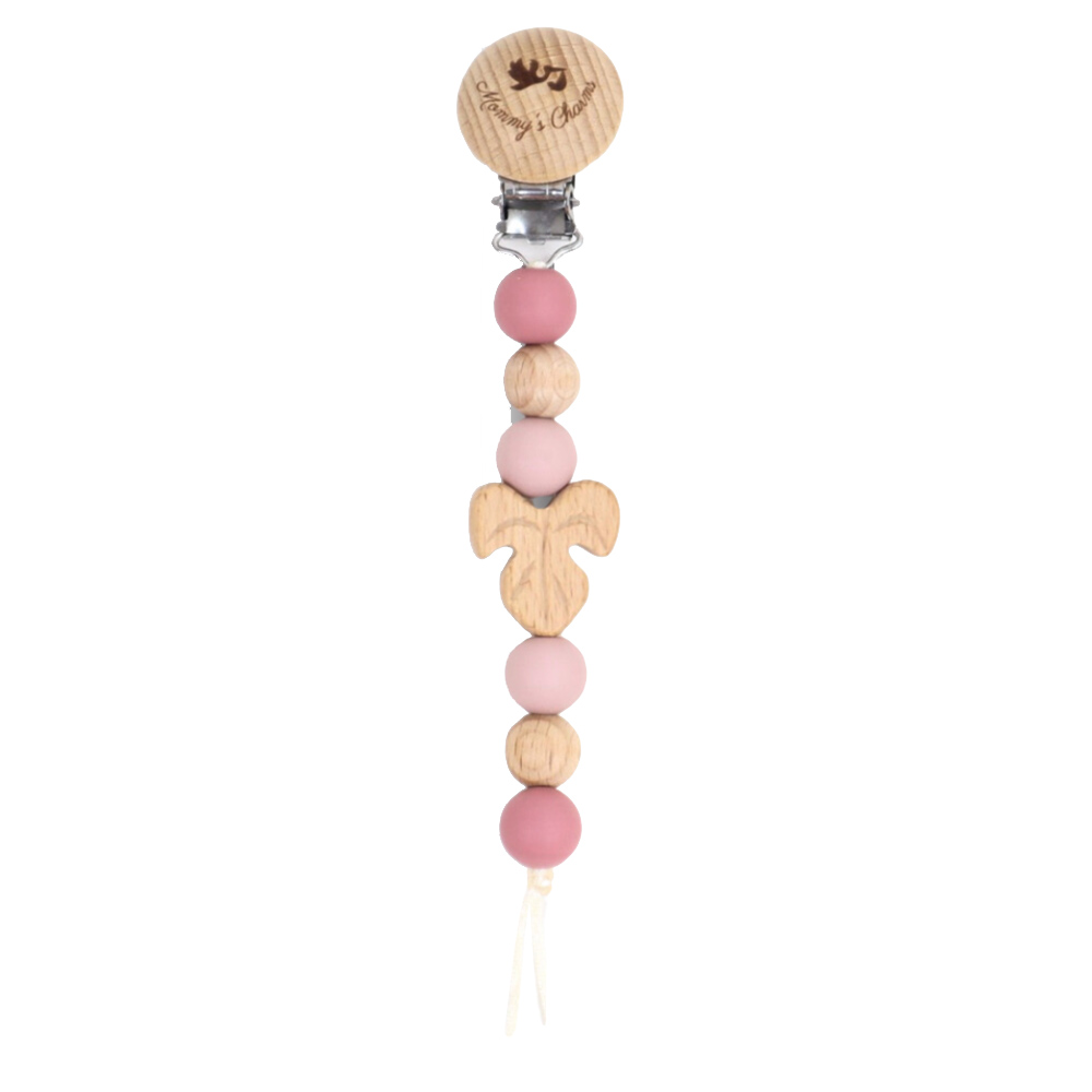 Mommy's Charms - Autumn Pacifier Clip - Pink
