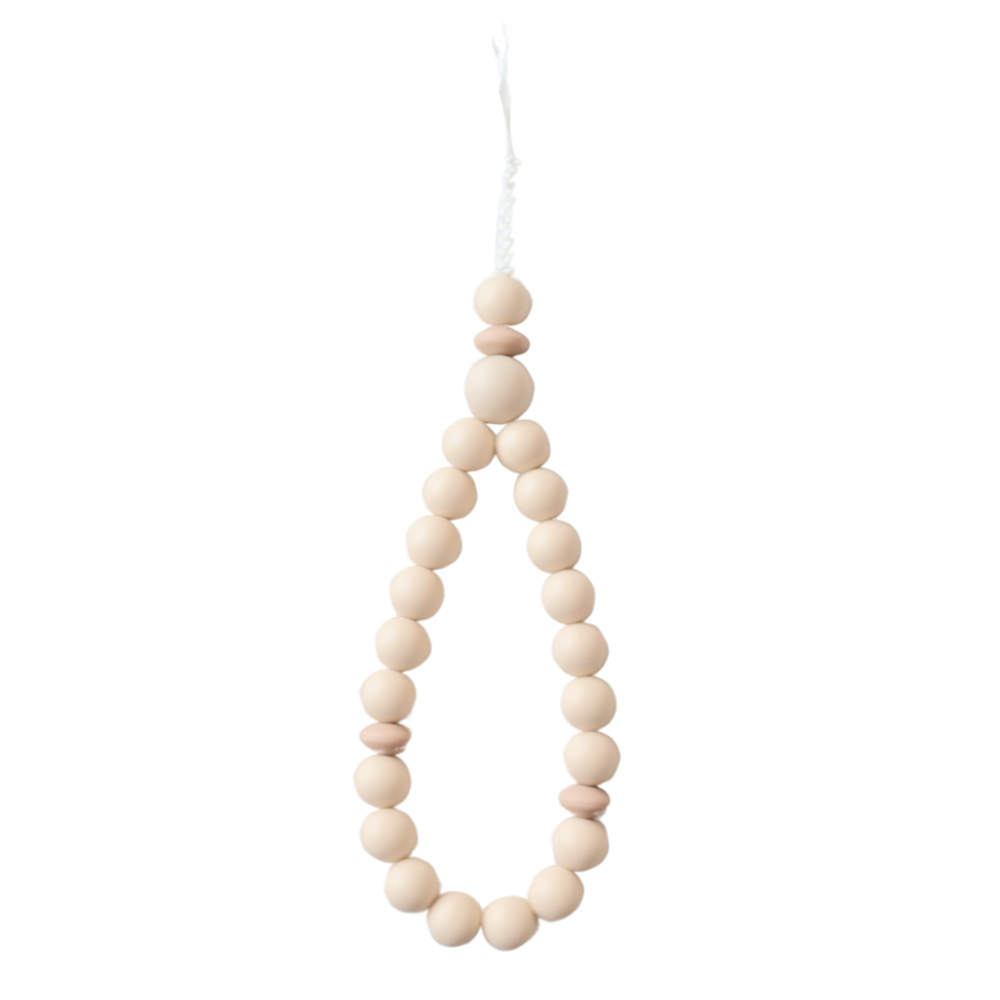 ماميز تشارمز - عضاضة المسبحة سيليكون - بيج