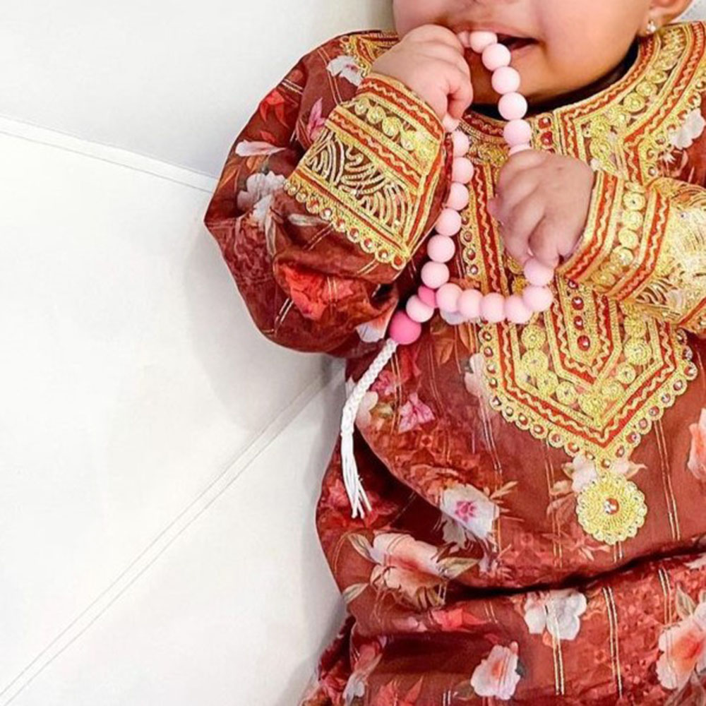 Mommy's Charms - Silicone Misbah Teether - Pink