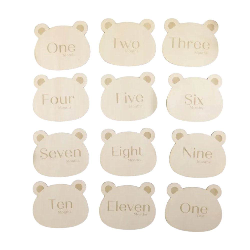 Mommy's Charms - Milestone Cards - Teddy - 12 Pcs
