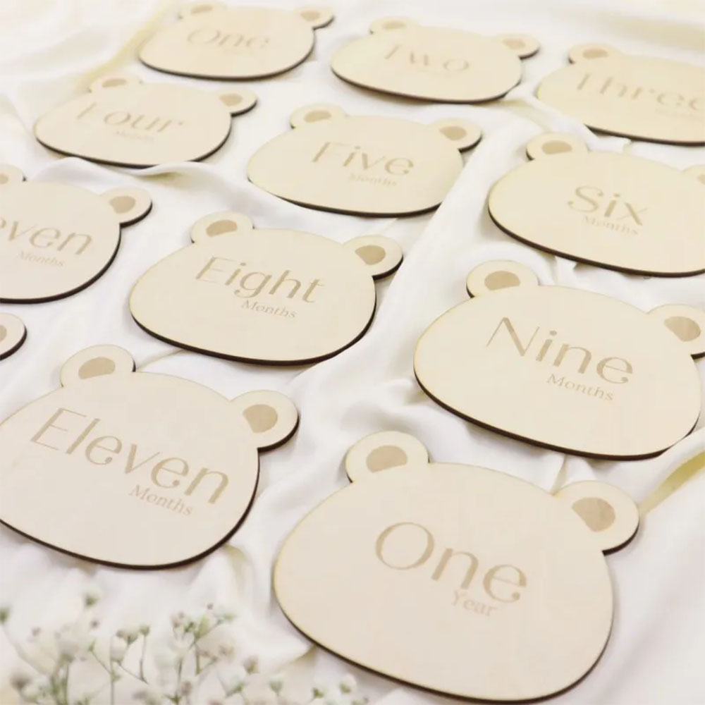 Mommy's Charms - Milestone Cards - Teddy - 12 Pcs