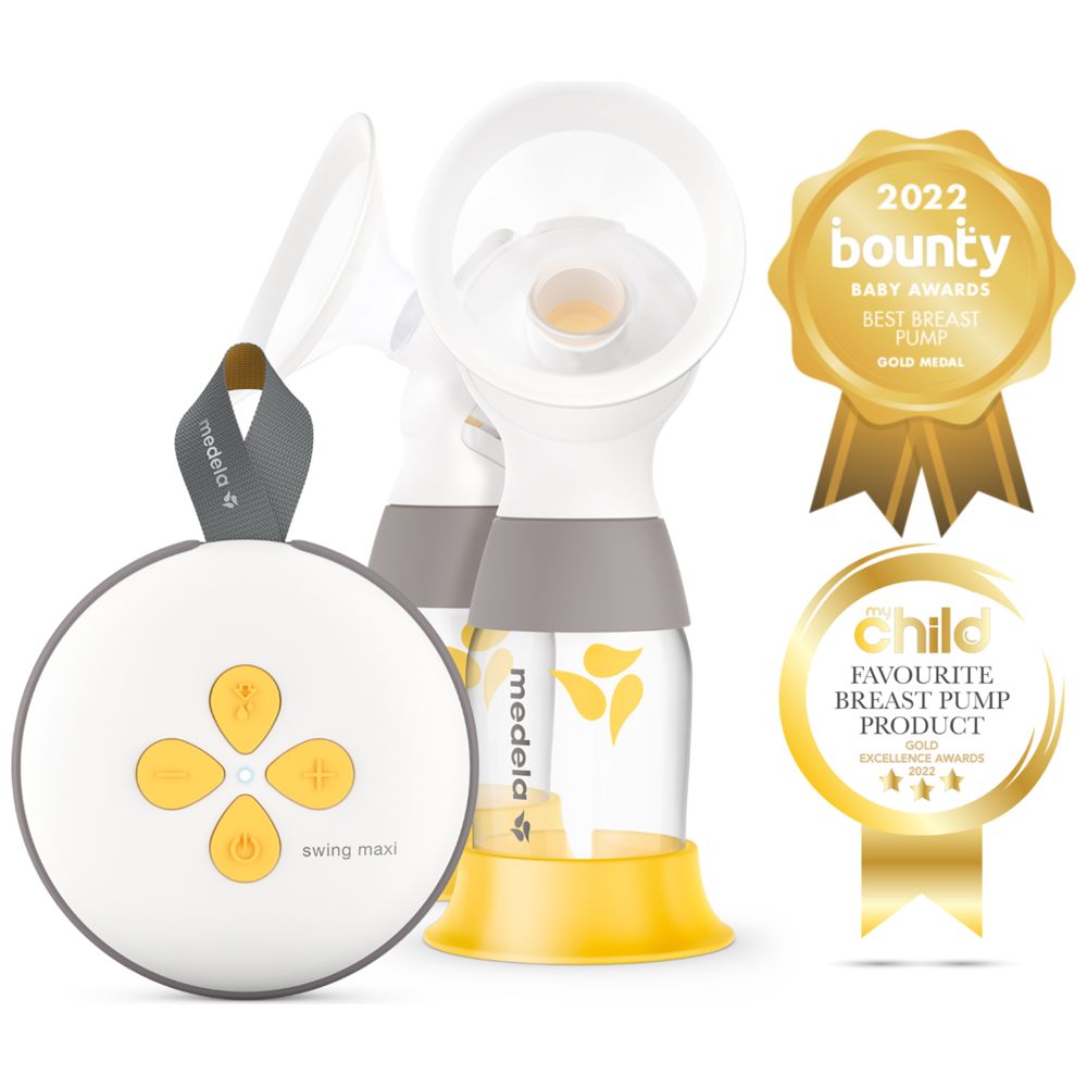 Medela - Swing Maxi Double Electric Portable Breast Pump - USB Charger