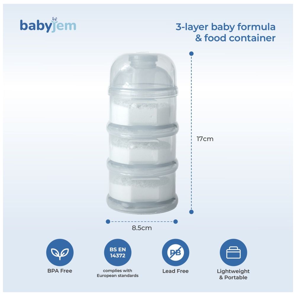 Babyjem - Milk Powder Dispenser Container - White