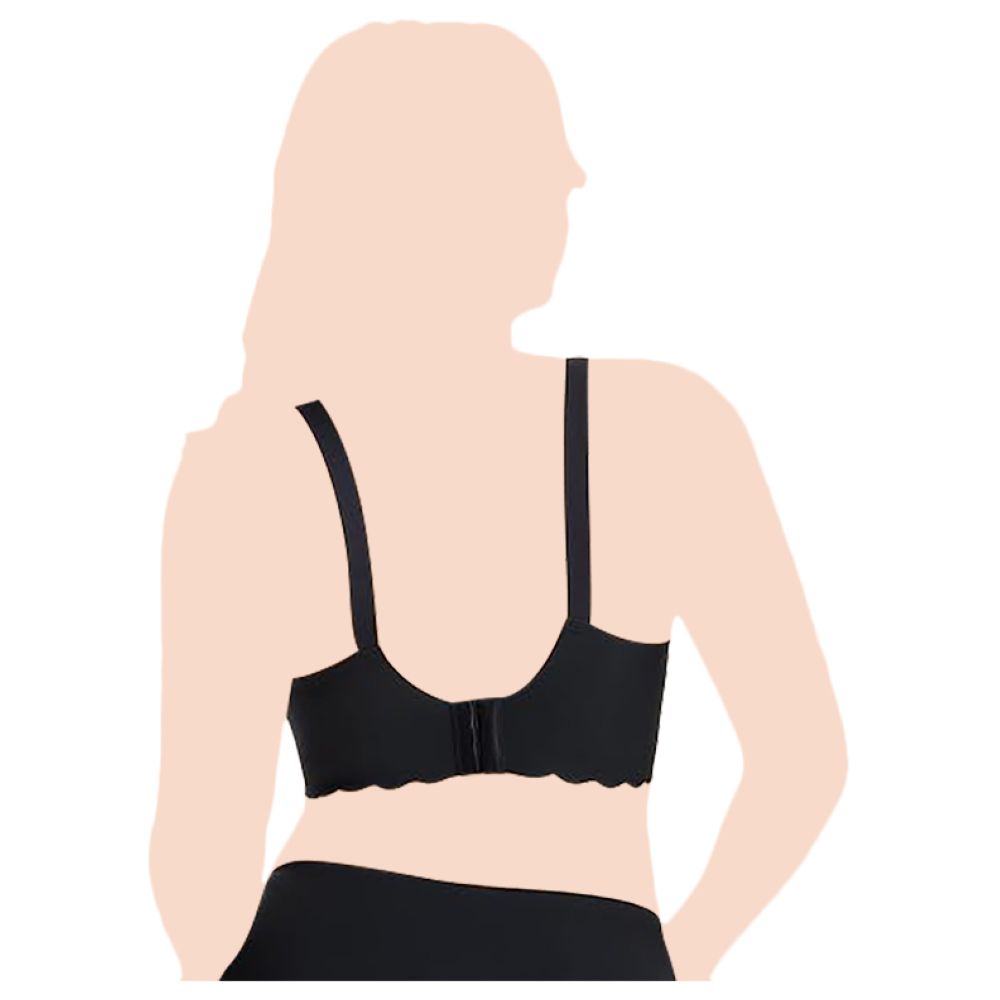 Momcozy - Jelly Strip Seamless Push Up Nursing Bra - Black