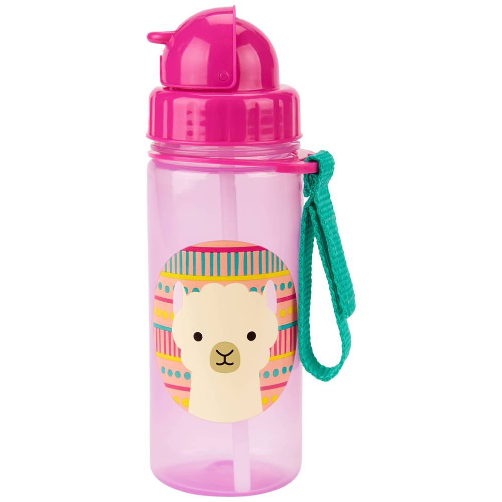 SkipHop - Zoo Straw Bottle - Llama - 350ml