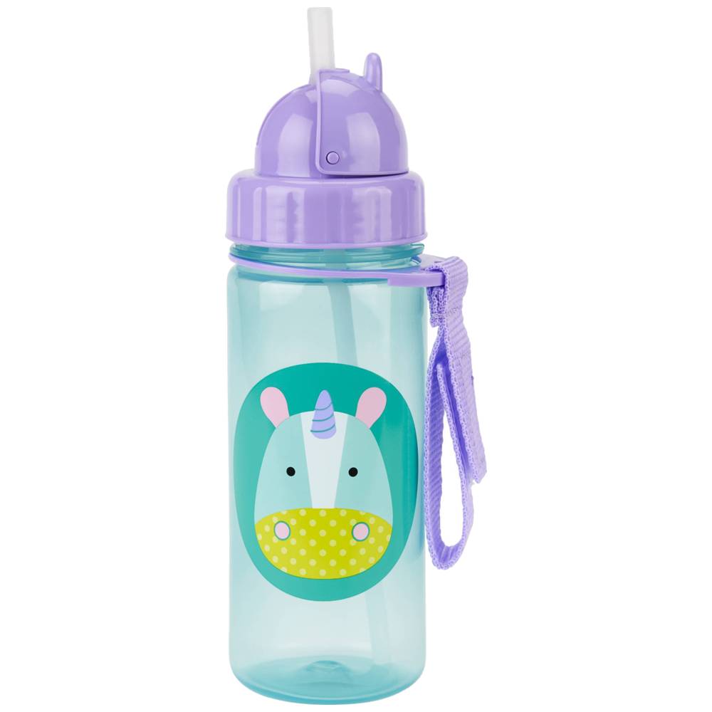 SkipHop - Zoo Straw Bottle - Unicorn - 390ml