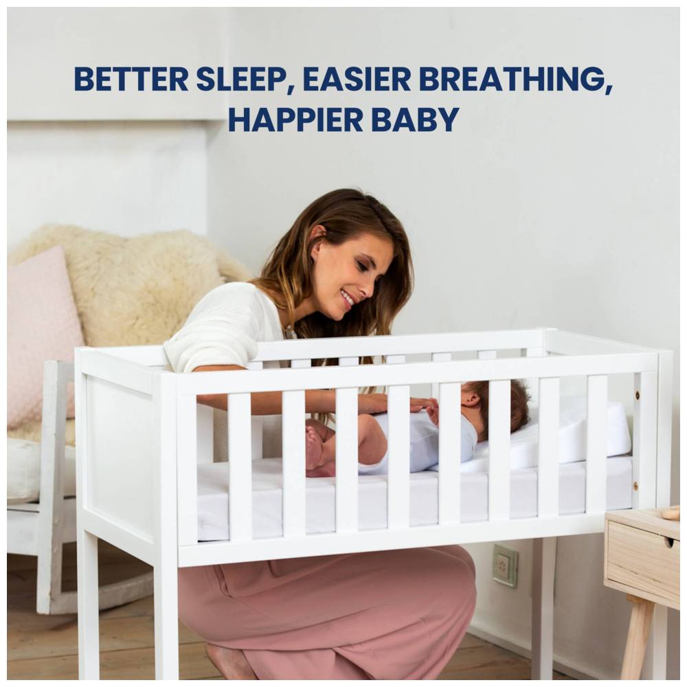 دومو - وسادة نوم نوم الطفل الأساسية - أبيض - صغير