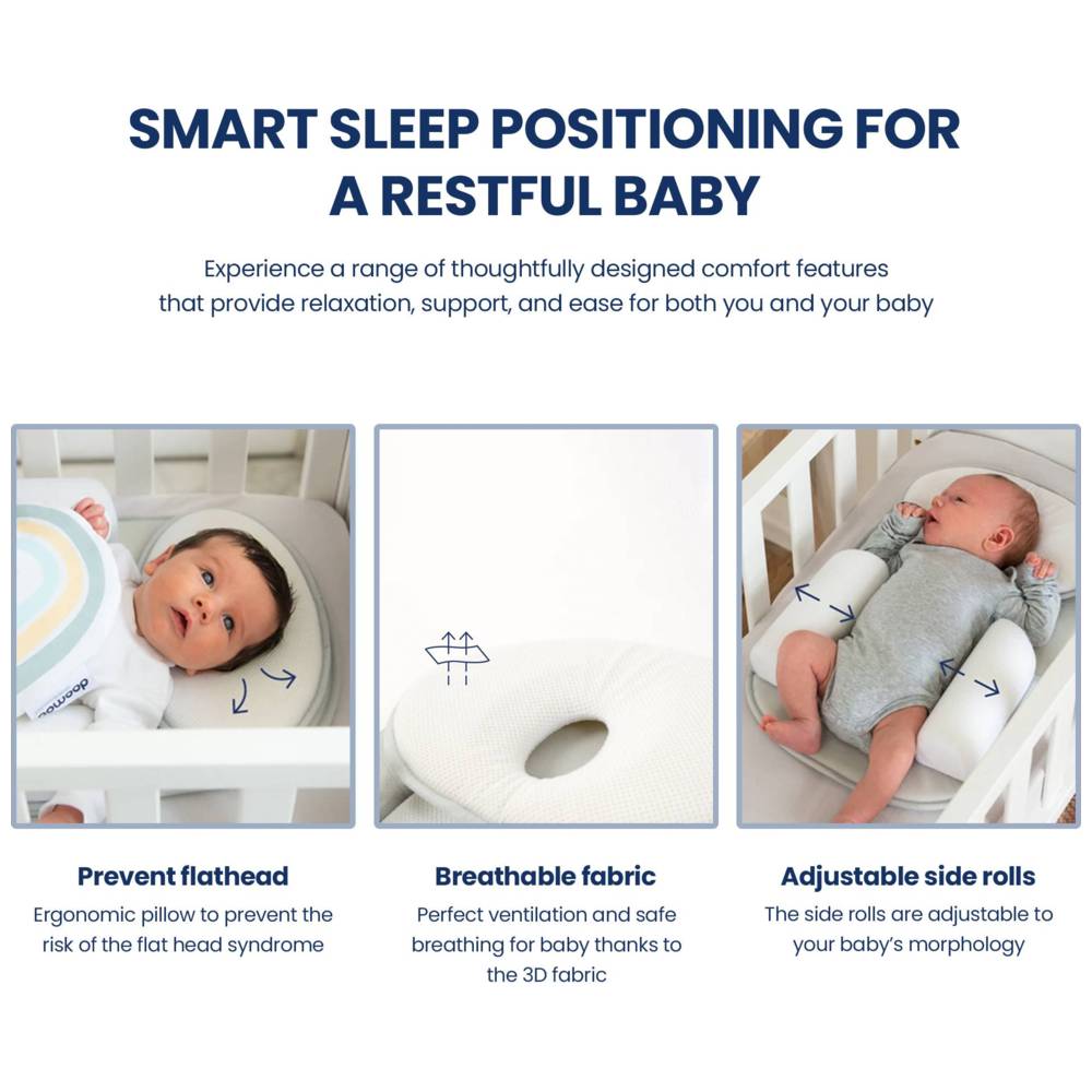 Doomoo Basics Multi Sleep Pod With Pillow - Grey