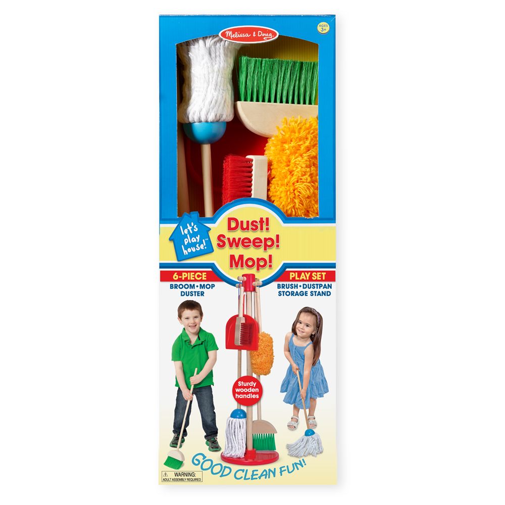 Melissa & Doug Dust! Sweep! Mop! Six-Piece Play Set