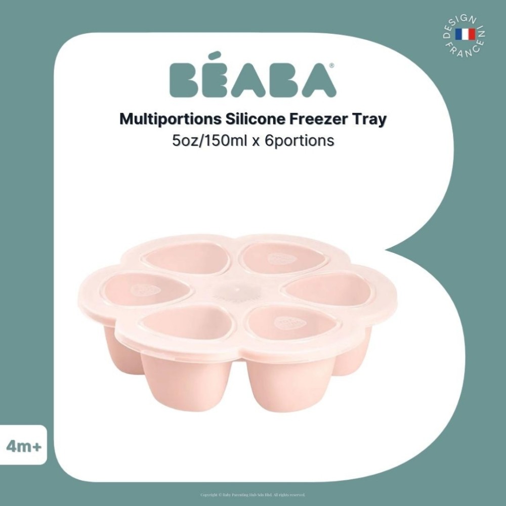 Beaba - Silicone Multiportions 150ml - Pink