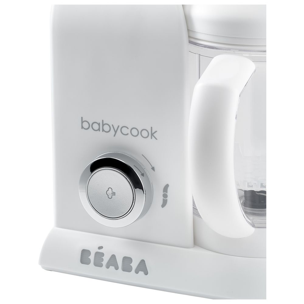 بيبا - محضرة طعام بيبي كوك سولو 4 في 1 - أبيض 