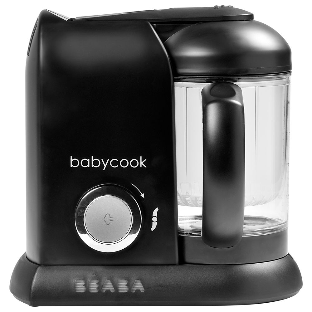 بيبا - محضرة طعام بيبي كوك سولو الفردية 4 في 1 - أسود