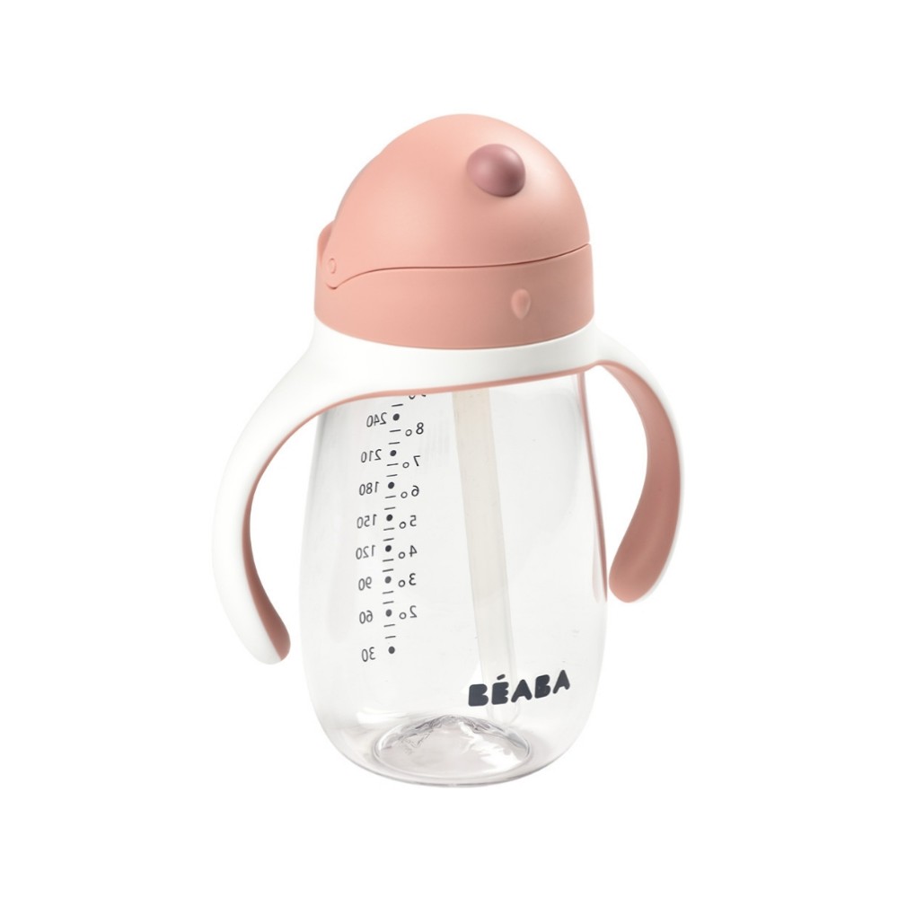 Beaba - Straw Cup - Old Pink - 300ml
