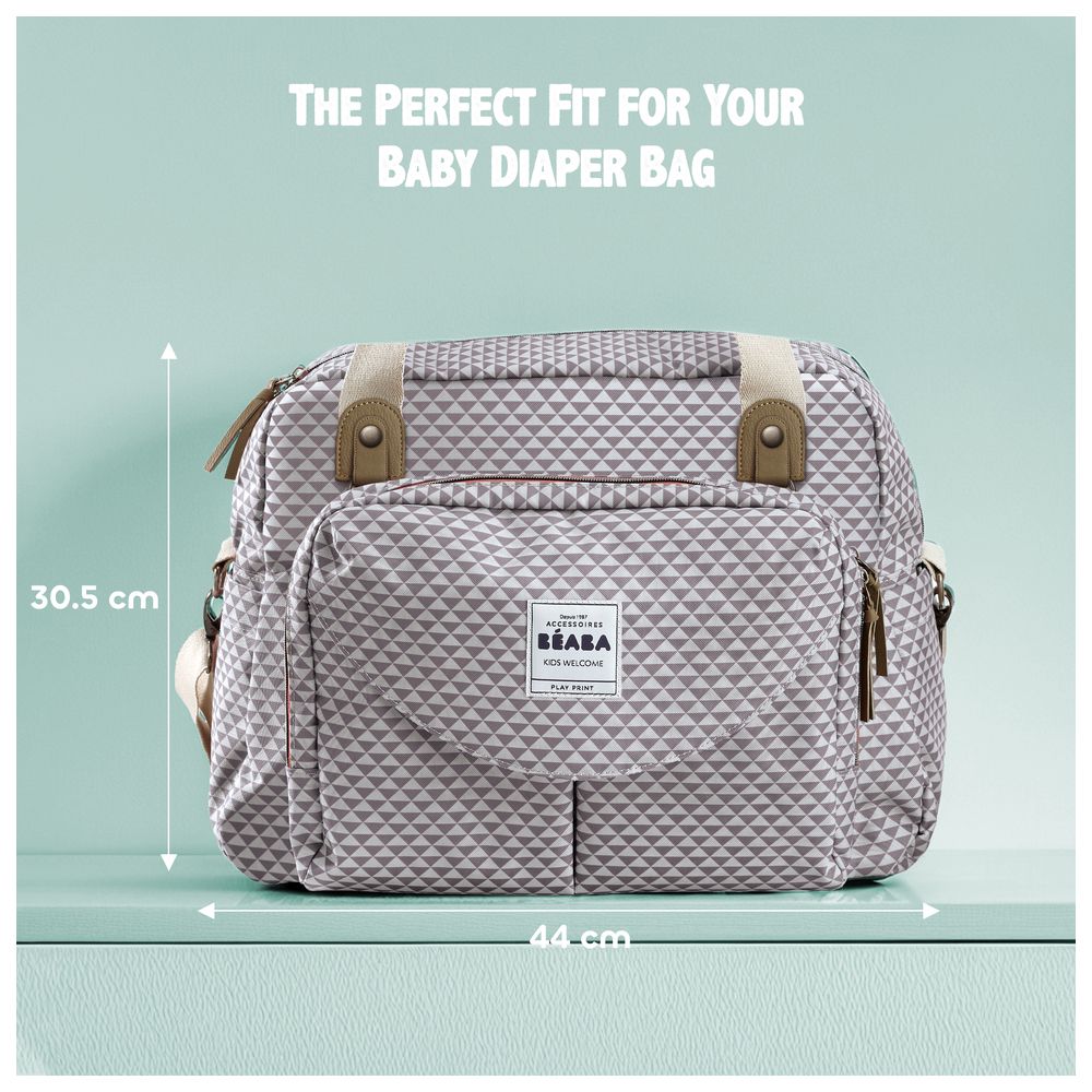 بيبا- شنطة الغيار جنيفا 2 - مثلثات رمادي