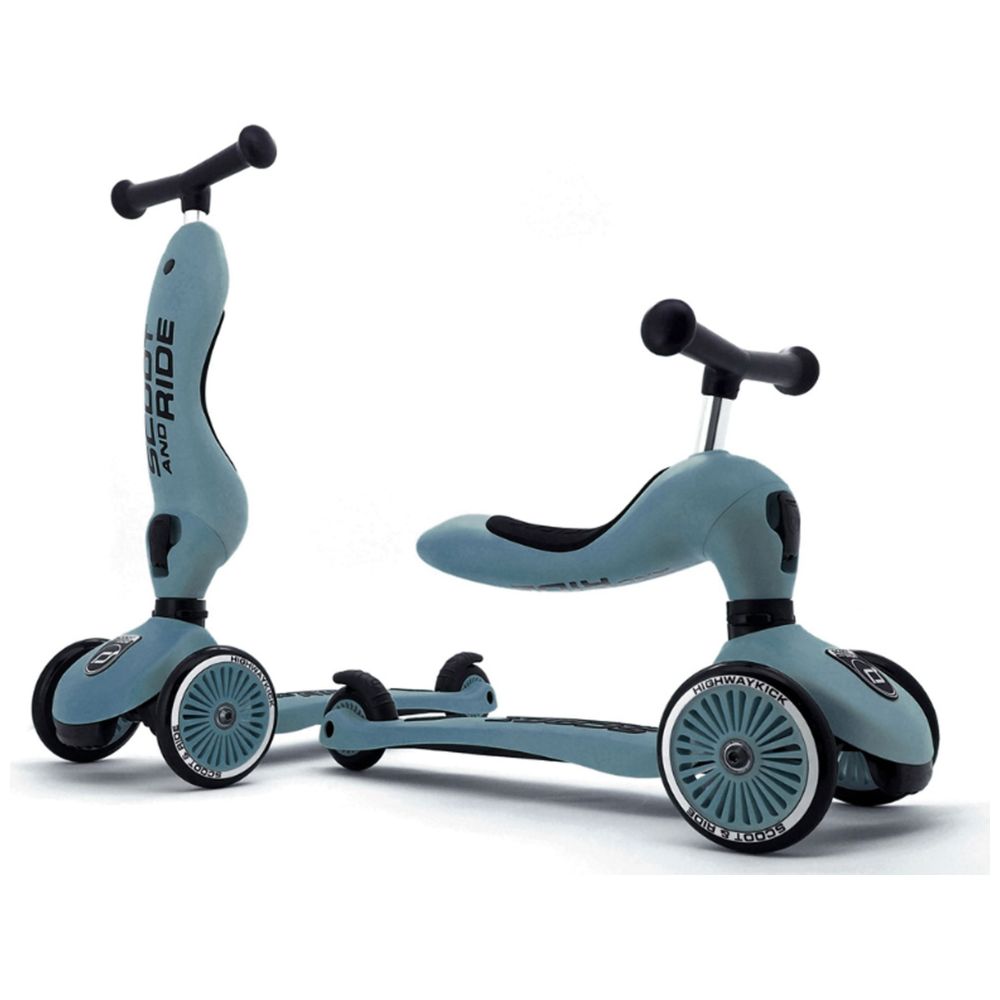 Scoot & Ride 2-in-1 Highwaykick 1 Scooter – Steel