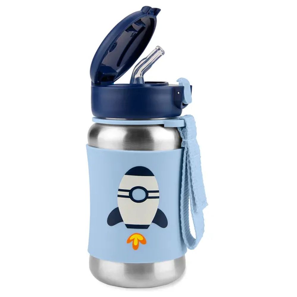 SkipHop - Spark Style Straw Bottle - Rocket - 350ml