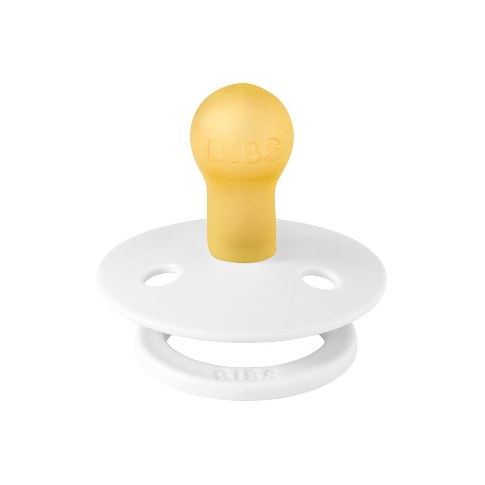 Bibs - Latex Colour Flow Pacifier - S1 - White