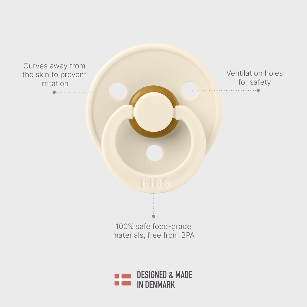 Bibs - Liberty Camomile Lawn Latex Pacifier S2 - 6M+ - 2pcs - Baby Blue Mix