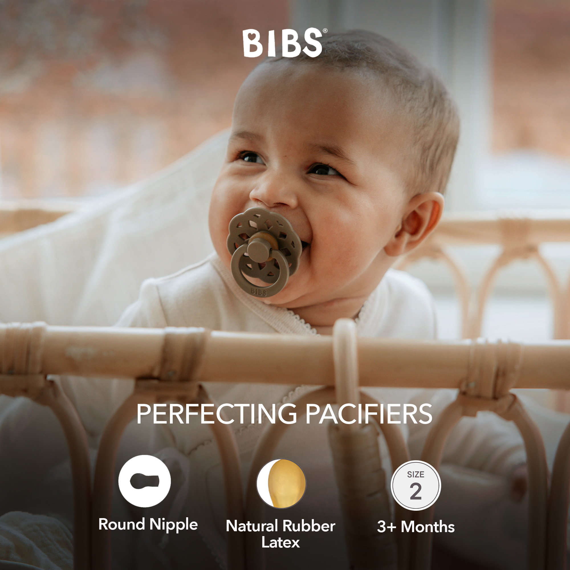 بيبز - لهاية بوهيم - حجم 2 - 6 أشهر فما فوق - عدد 2 - وودتشاك ووردي خدود