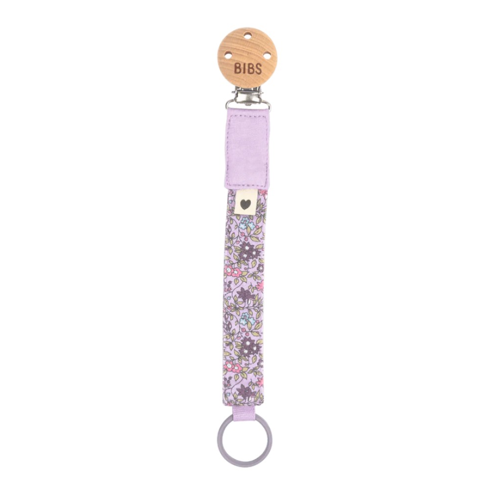 Bibs - Liberty Pacifier Clip Camomile Lawn - Violet Sky