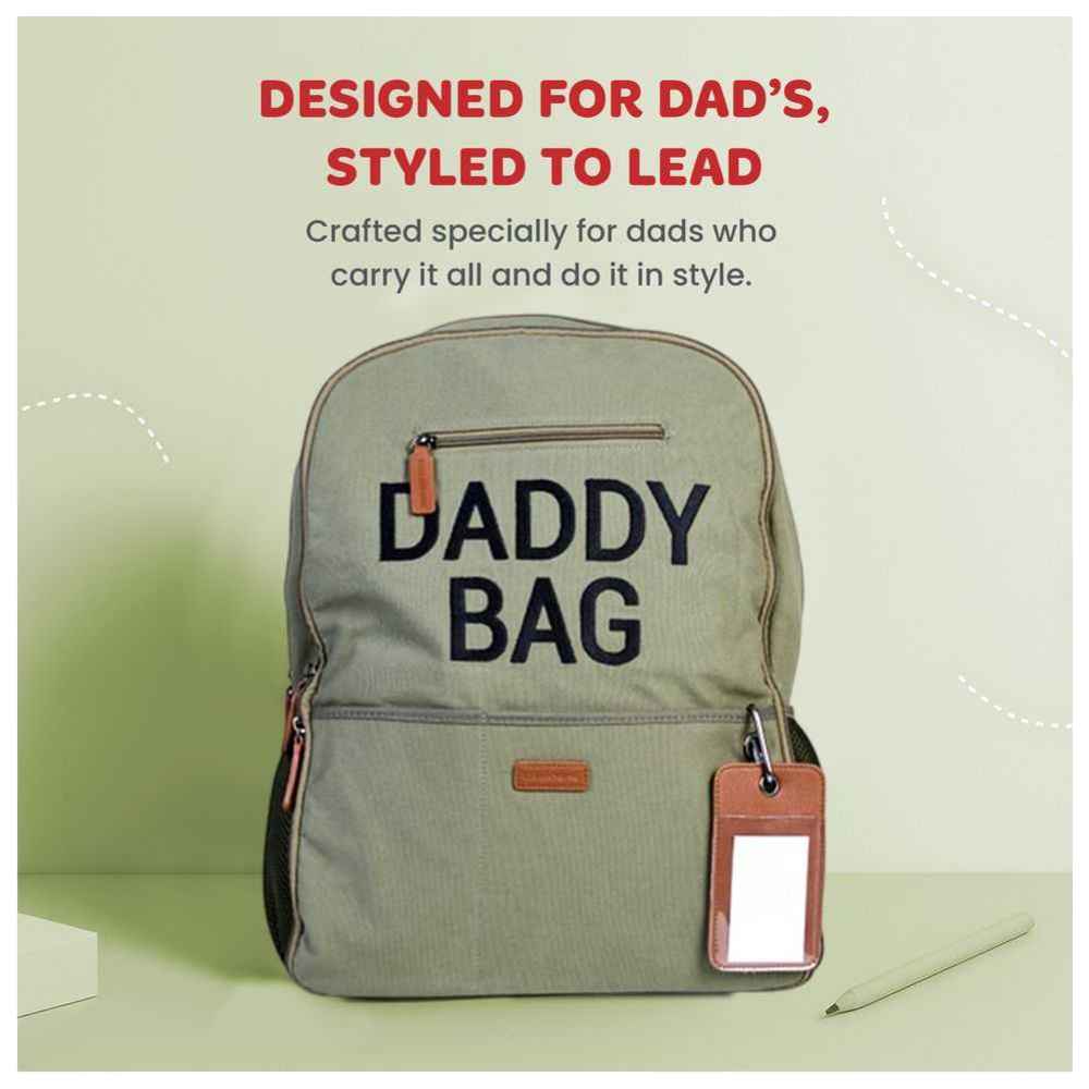 تشايلد هوم - شنطة ظهر للحفاضات - دادي - كاكي