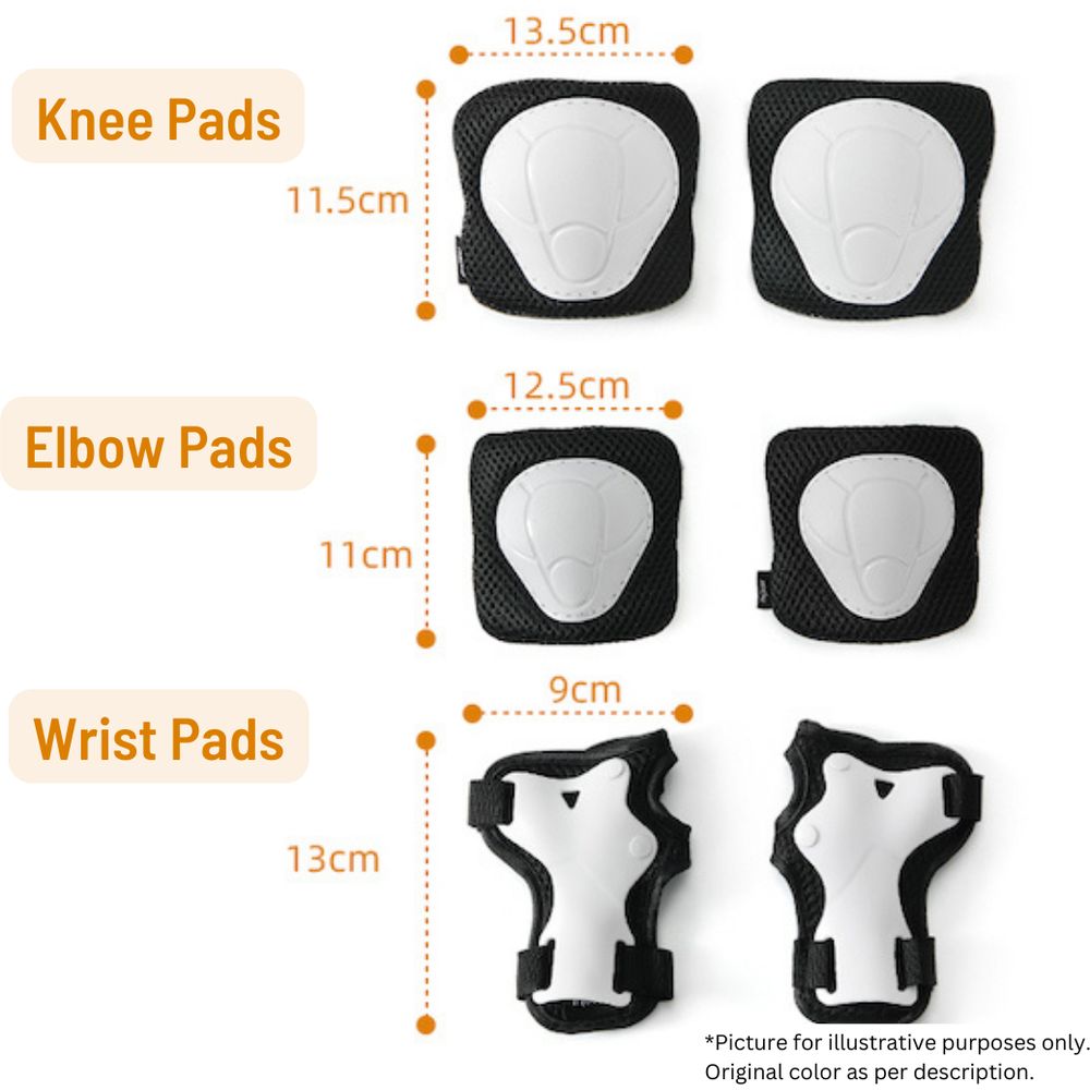 Mideer - Knee Elbow & Wrist Protective Gear Set - Gradient - 6pcs