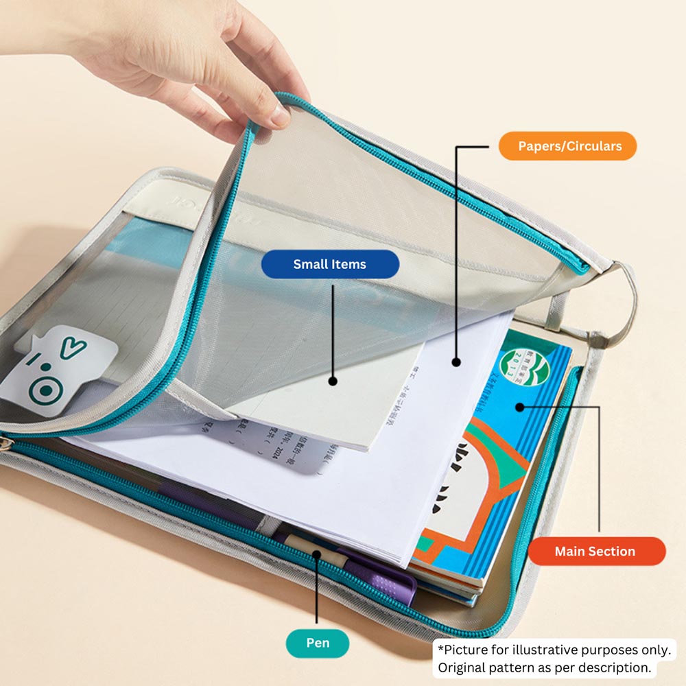 ماي دير - ملف - A4 - أزرق