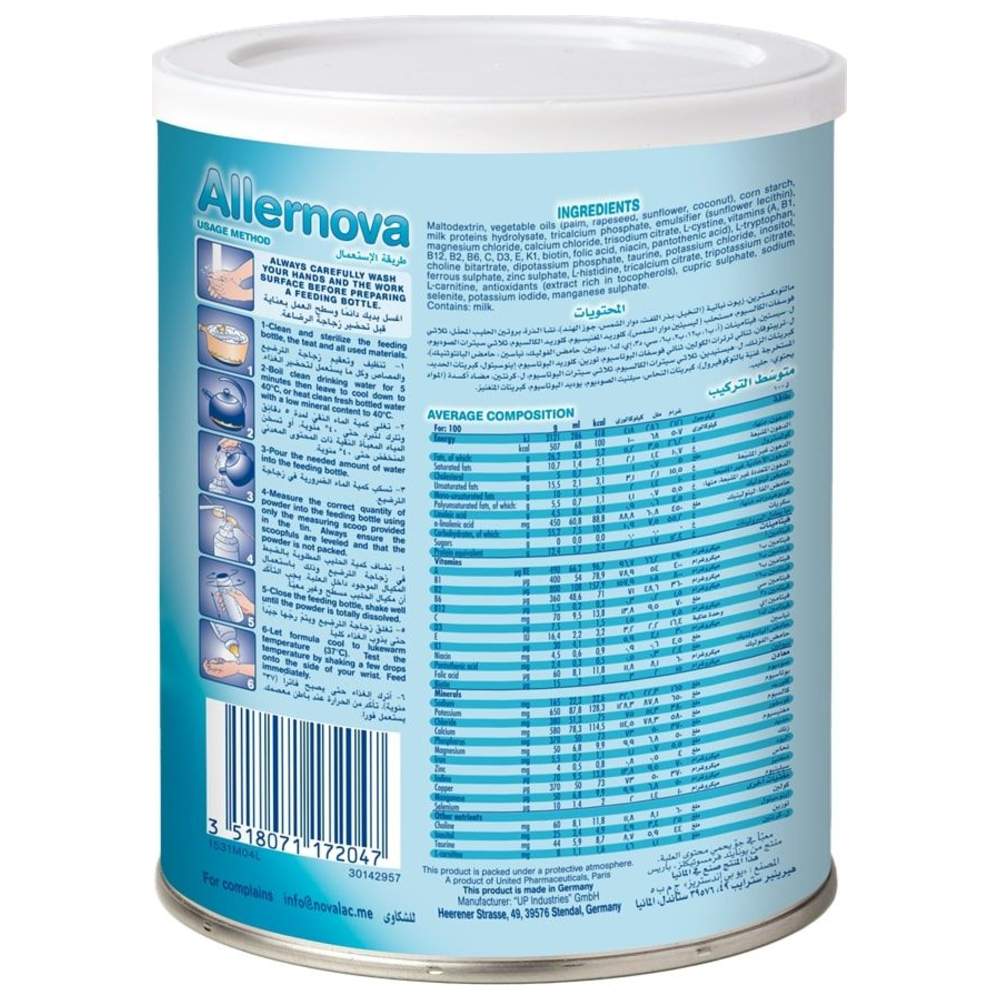 Novalac - Allernova Hydrolyzed Infant Formula 0-3Y - 400g