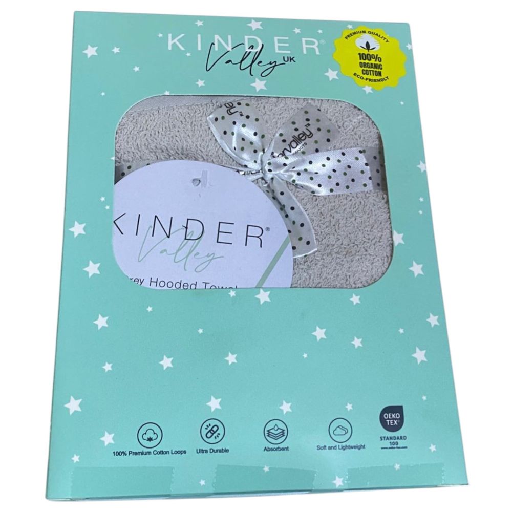 Kinder Valley - Hooded Towel - Grey