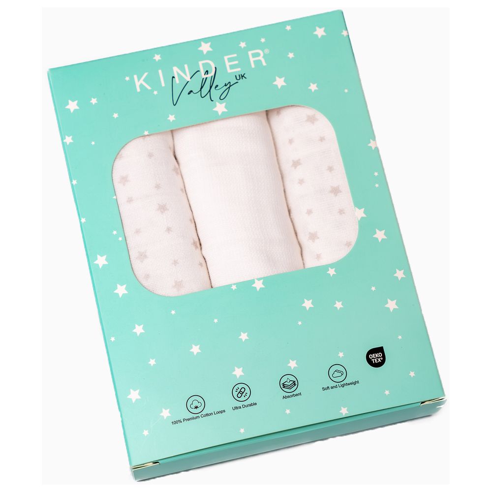 كيندر فالي- قماش شاش- عدد 3- قد يختلف التصميم