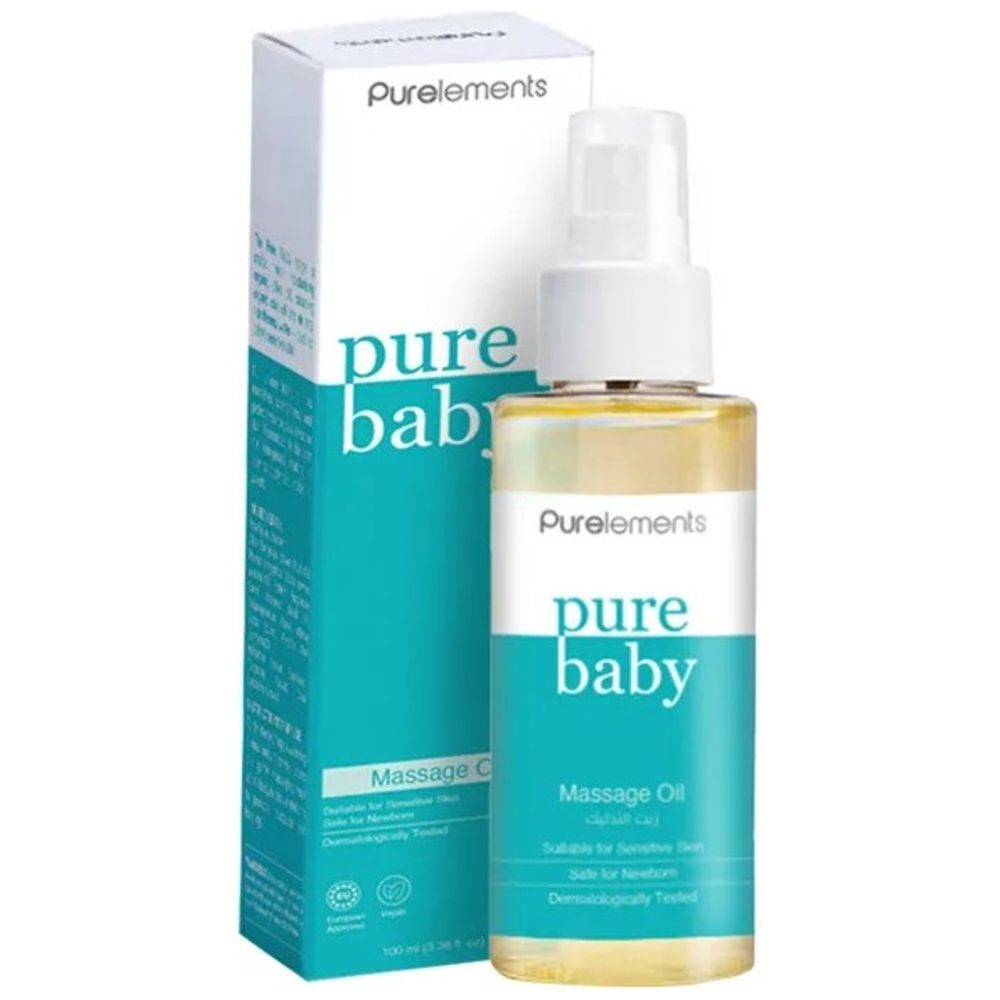 Purelements - Nourishing Baby Massage Oil With Almond And Chia - 100ml
