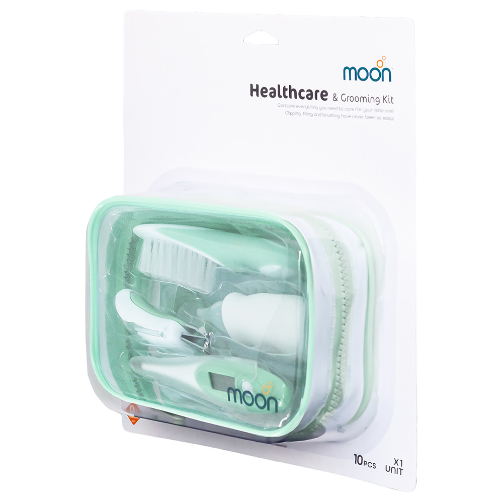 Moon - Baby Healthcare & Grooming Kit With 10pcs Disposable Changing Mat