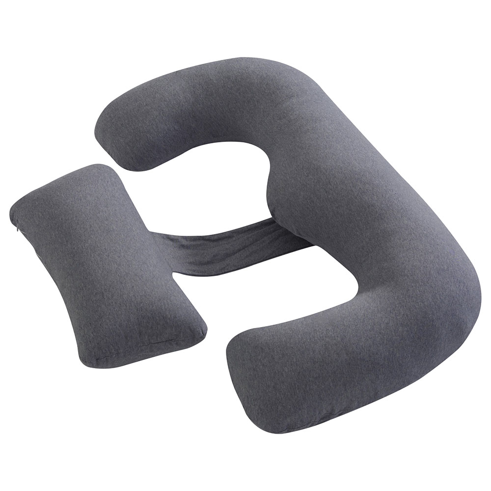 Moon - Multi Position Maternity Pillow With Back Support - Grey