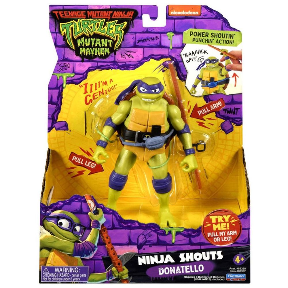 Playmates Toys - Ninja Shouts Donatello Figure - 5.5-Inch